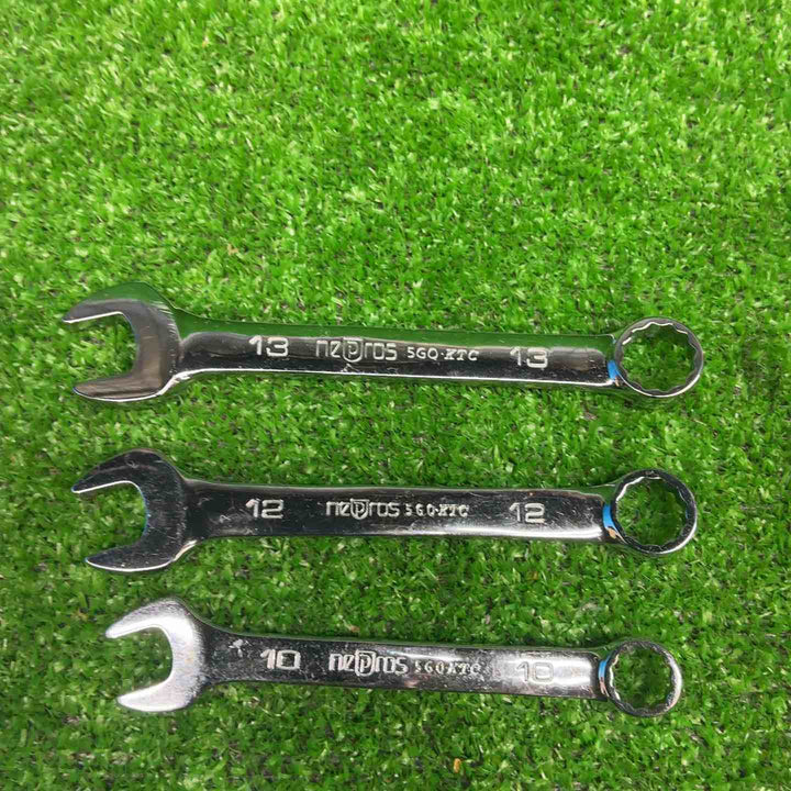 KTC ネプロス 12.7mm (1/2インチ) ラチェットハンドル NBR490、コンビネーションレンチ NMS2S-10～13【藤沢店】