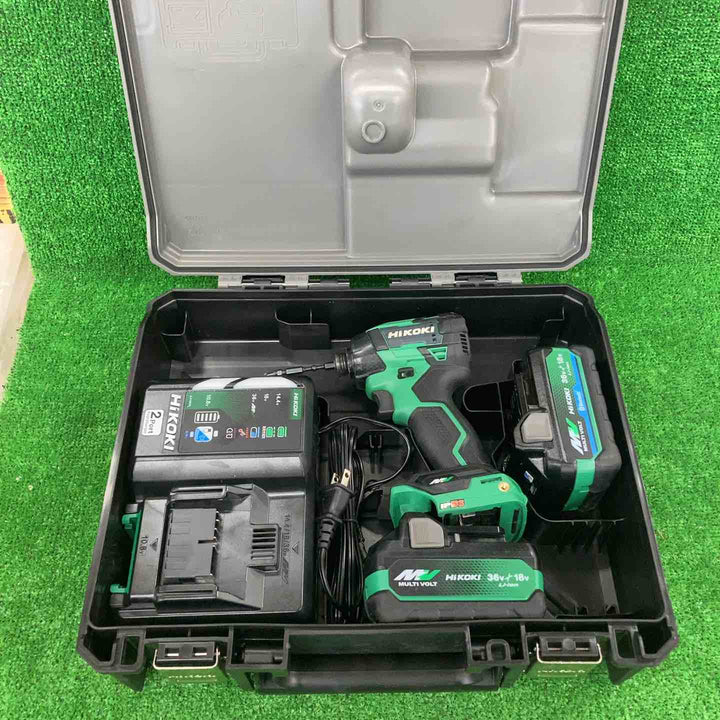 ★ハイコーキ(HIKOKI ※旧:日立工機) コードレスインパクトドライバ アグレッシブグリーン WH36DD(2XHLSZ)【川崎店】