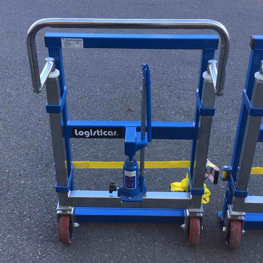 【店頭受取り限定】ロジスティッカー 重量物移動台車 リフティングローラー 家具移動台車 2台セット 油圧式【八潮店】