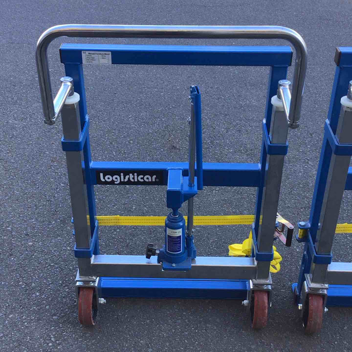 【店頭受取り限定】ロジスティッカー 重量物移動台車 リフティングローラー 家具移動台車 2台セット 油圧式【八潮店】