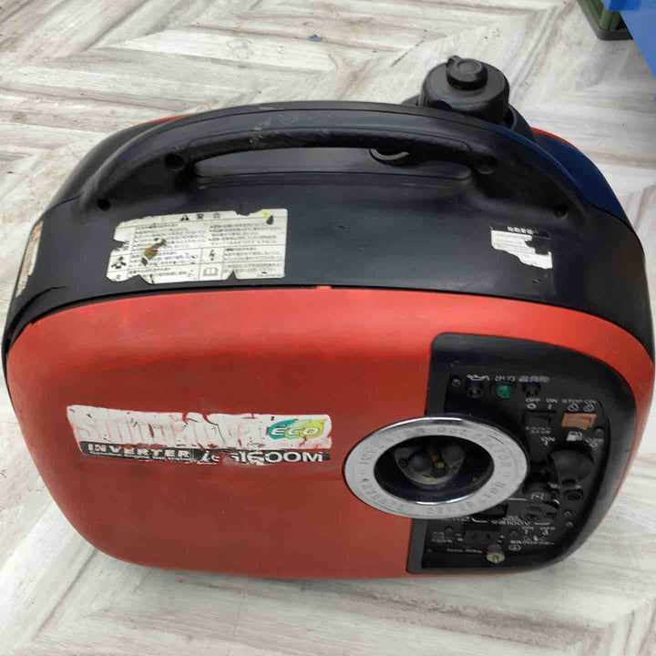 新ダイワ(Shindaiwa) インバーター発電機 IEG1600M-Y 発電OK エコノミースイッチ× 燃料コック常にON 外装割れ 現状品・保証無し 【越谷店】
