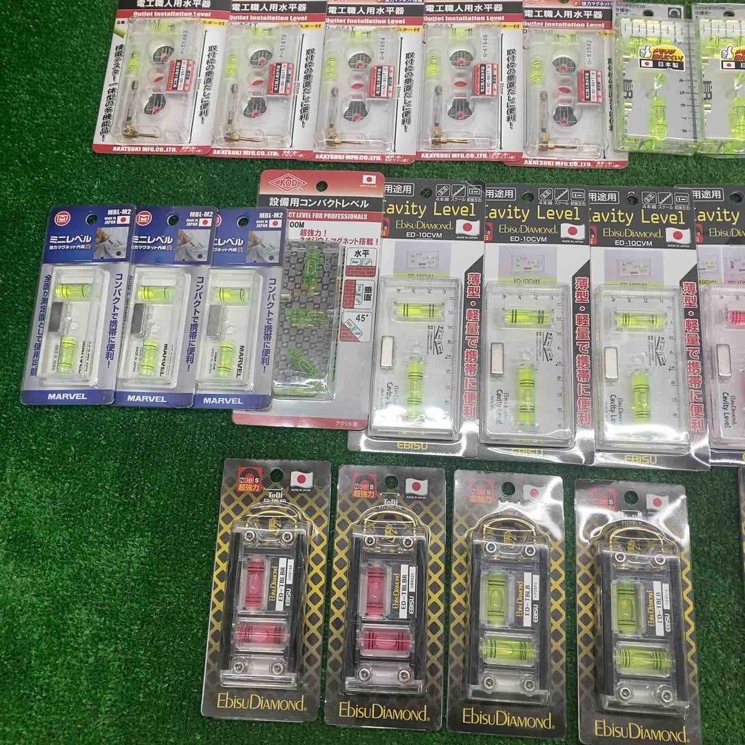 ▼18go【未開封/送料無料】水平器 磁石モデル マグネット付き 40個まとめ売り エビスダイヤモンド KOD シンワ等【川越店】