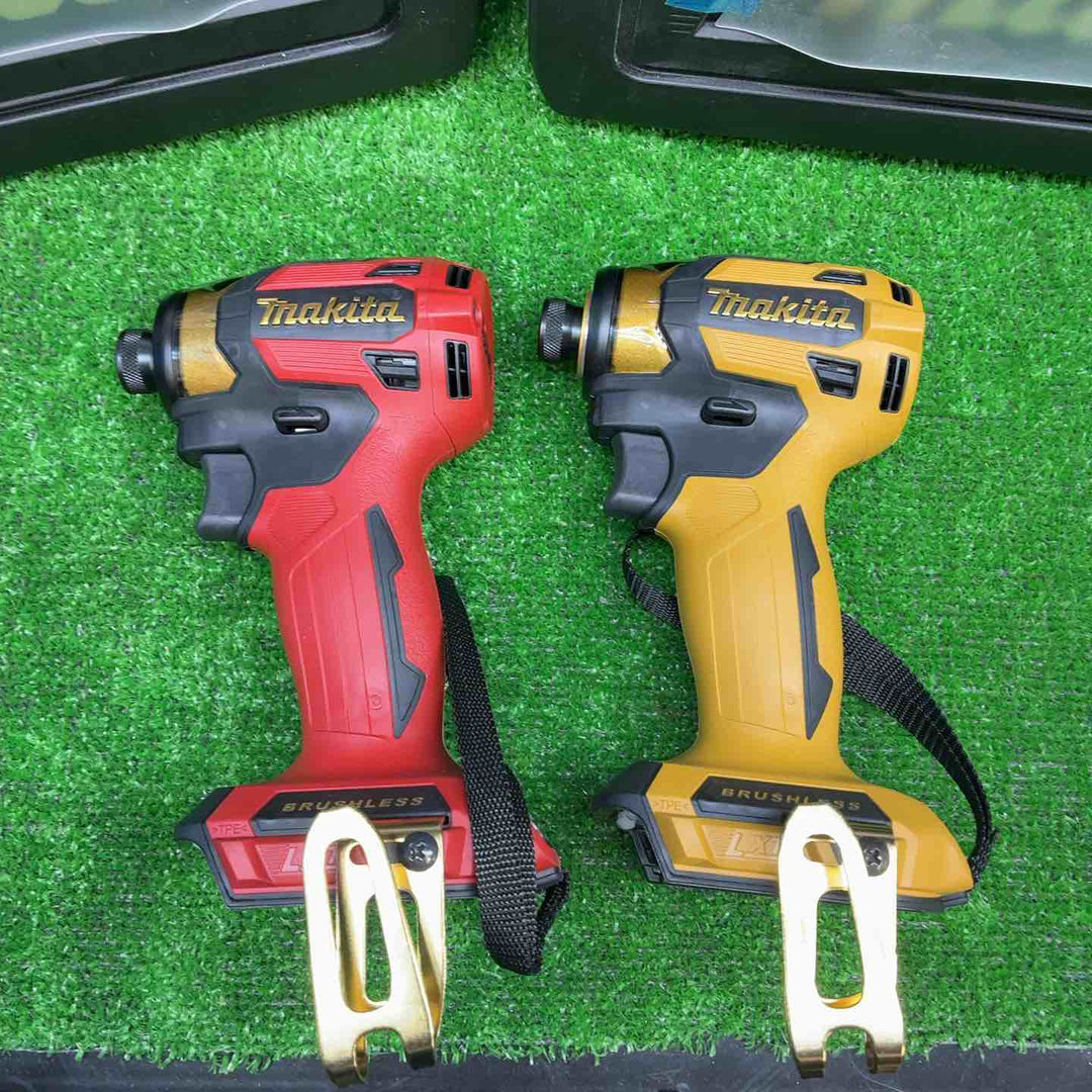 【2台(本体＋ケース)セット】マキタ(makita) コードレスインパクトドライバー TD173DGXPY イエロー、TD173DGXPR レッド【藤沢店】