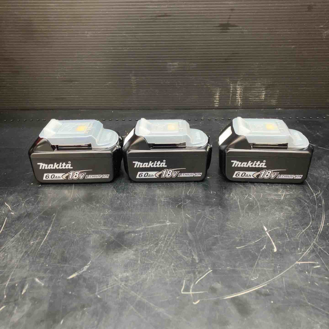 マキタ(makita) リチウムイオンバッテリー 18V/6.0Ah BL1860B 3個セット【川越店】