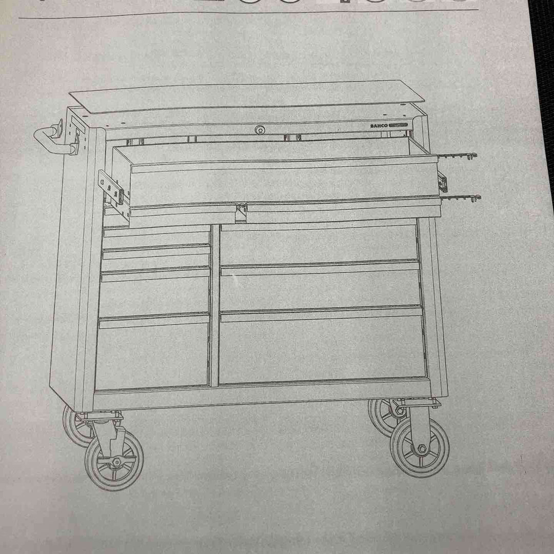 【店頭受取り限定】BAHCO(バーコ) 8段引き出し ロールキャブ ブルー K1475K8PCM スナップオンツールズ【川越店】