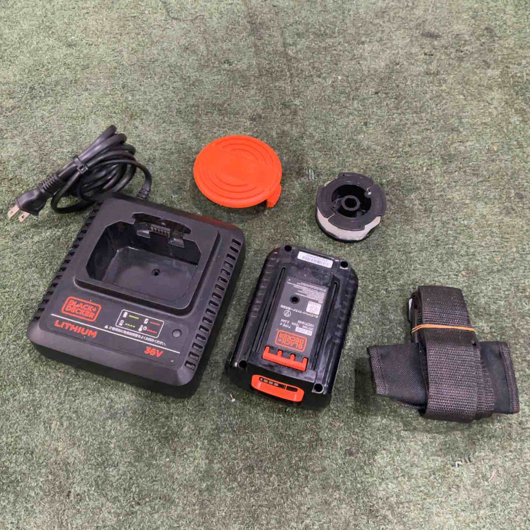 【店頭受取り限定】ブラックアンドデッカー(BLACK+DECKER) コードレスナイロントリマー 36V 2.0Ah GLC36N 動作確認済【川口店】
