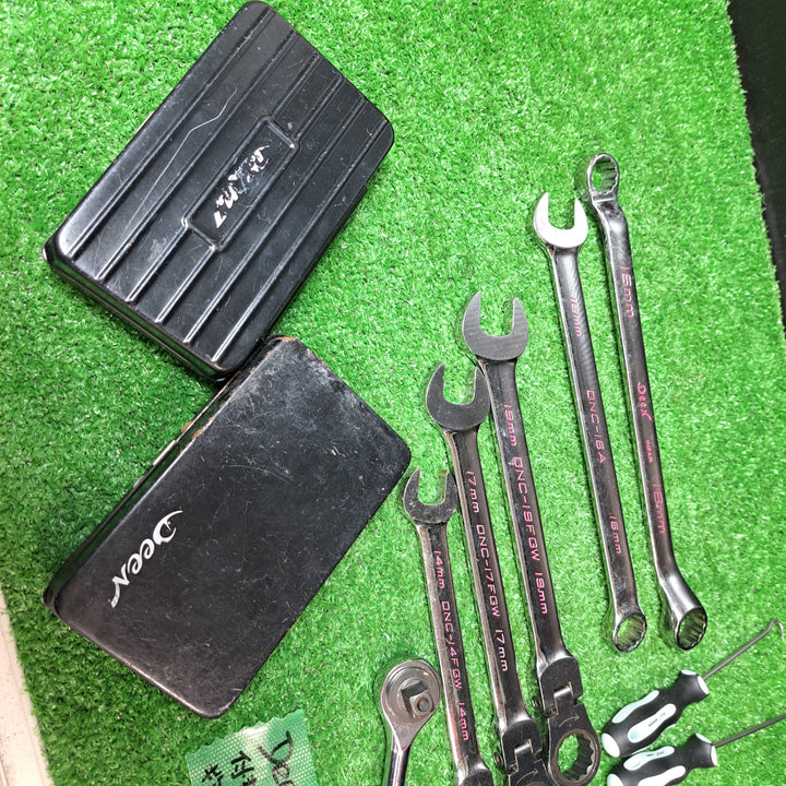 ディーン Deen ミリ 付替式ビットセット×２箱 その他レンチ・ドライバー類11本セット【岩槻店】