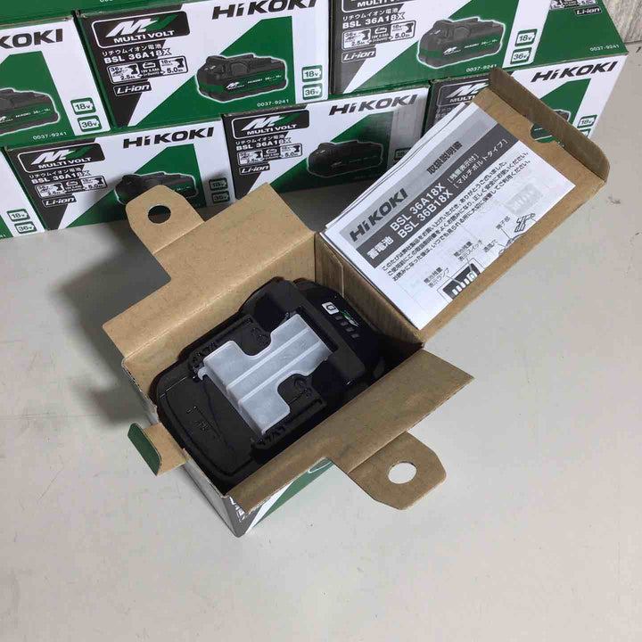 【未使用品】 ハイコーキ HIKOKI 日立 リチウムイオンバッテリー 36V/2.5Ah BSL36A18X 10個 バッテリー 純正 純正品 マルチボルト 36V 【戸田店】