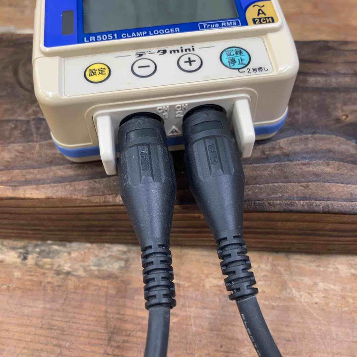 【現状品 】日置/HIOKI クランプロガー LR5051 クランプセンサー2台付き 通電のみ確認 【柏店】