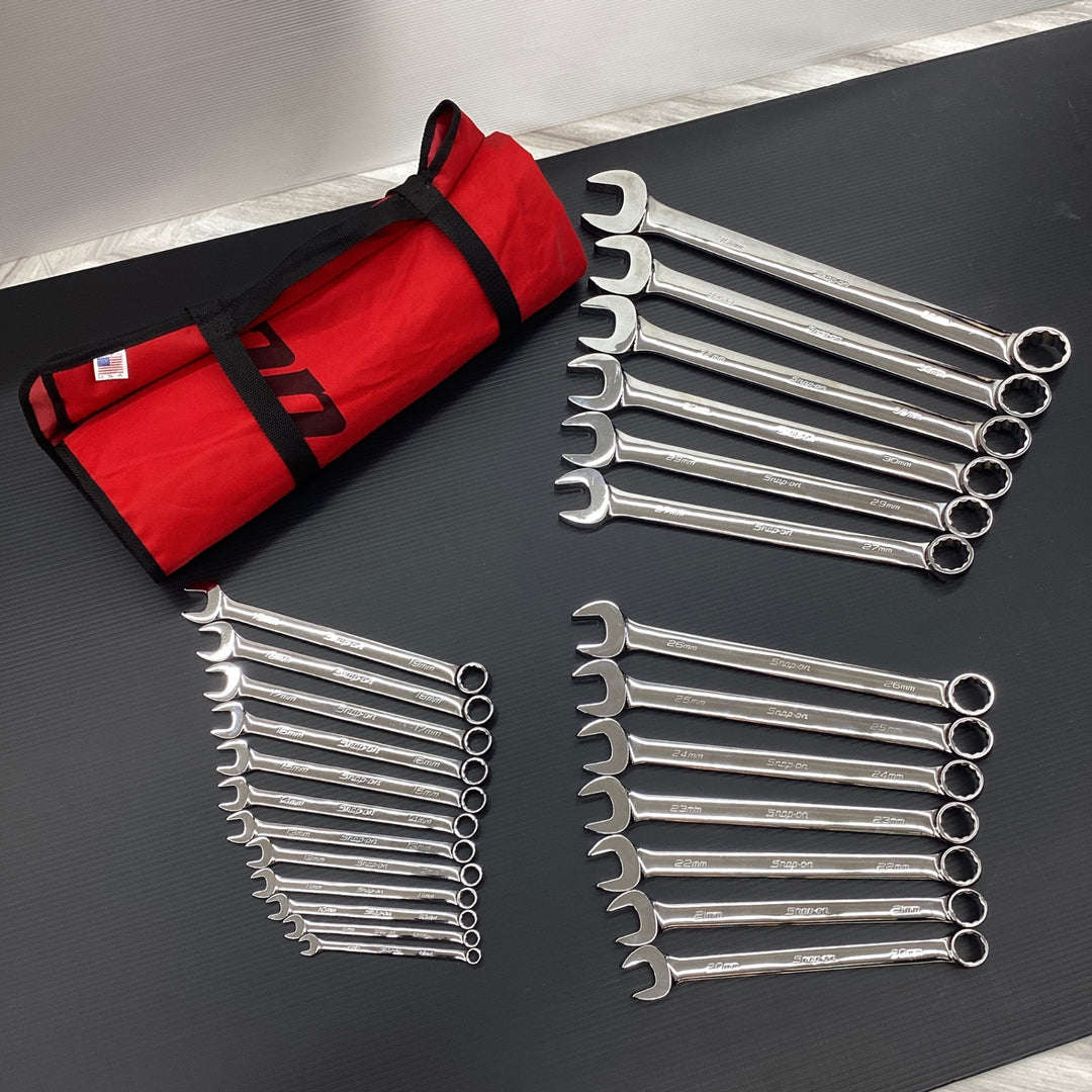 ▲スナップオン(Snap-on)スタンダードコンビネーションレンチ 25本フルセット　OEXM725KB【越谷店】