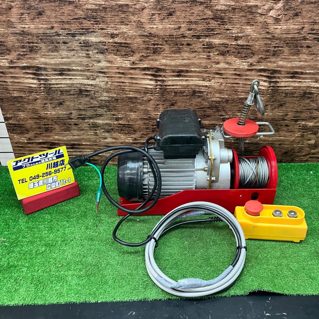 メーカー不明 電動ウインチ ホイスト 最大荷重200kg 100V HGS-B200 現状品【川越店】