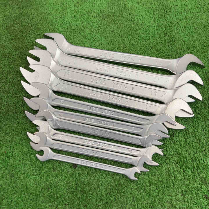 【中古品】 ウーザック/USAG 252シリーズ両口スパナ10本セット 【桶川店】
