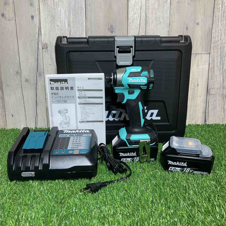 ◇マキタ(makita) コードレスインパクトドライバー TD173DGXTB 限定色 ターコイズブルー【戸田店】