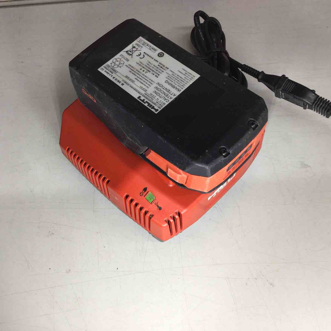 【中古品】HILTI 36V充電式ハンマドリル TE6-A36 集じん装置付 36V/2.6Ah バッテリー2個付【戸田店】