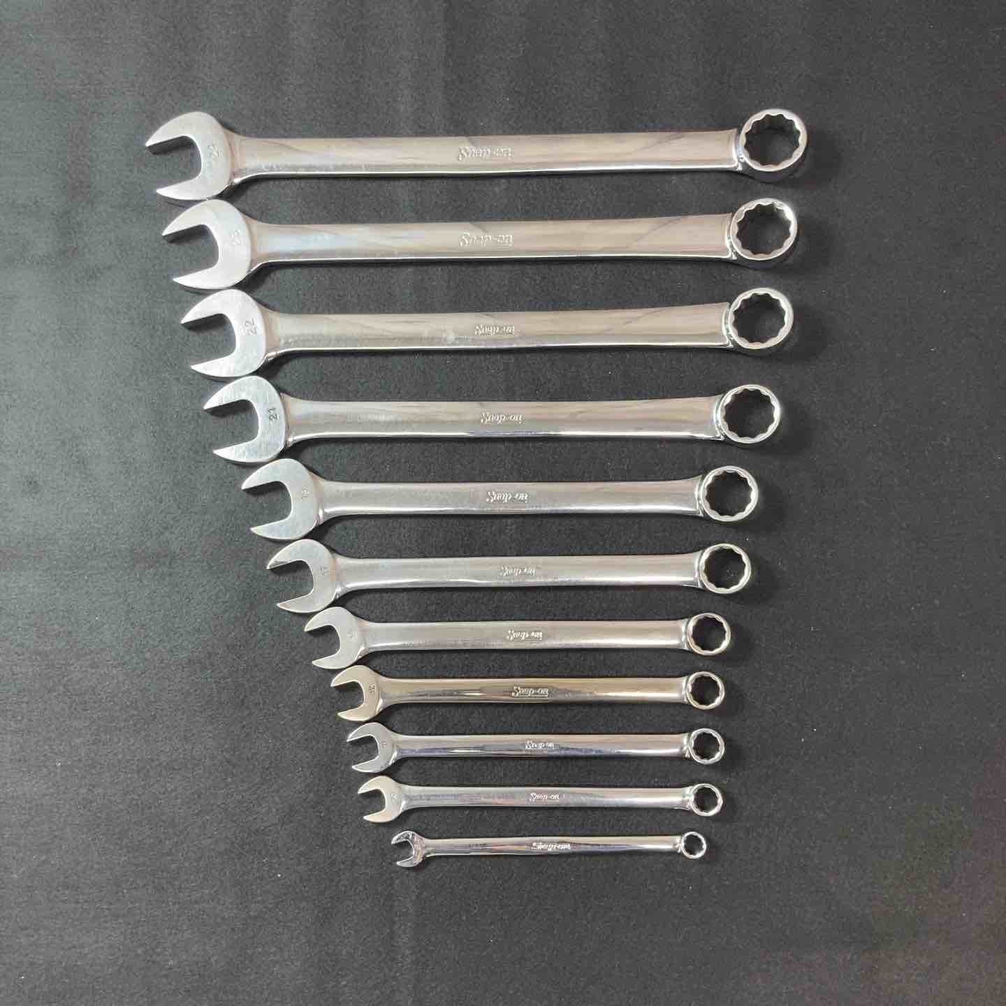 【中古品】 スナップオン(Snap-on) OEXM80～240 コンビネーションレンチ 11本セット 【東大和店】 中古品】 スナップオン(Snap-on) OEXM80～240 コンビネーションレンチ