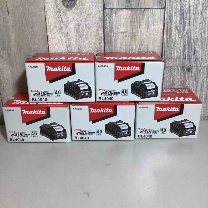 マキタ(makita) リチウムイオンバッテリー 40Vmax/4.0Ah BL4040 5個セット【戸田店】