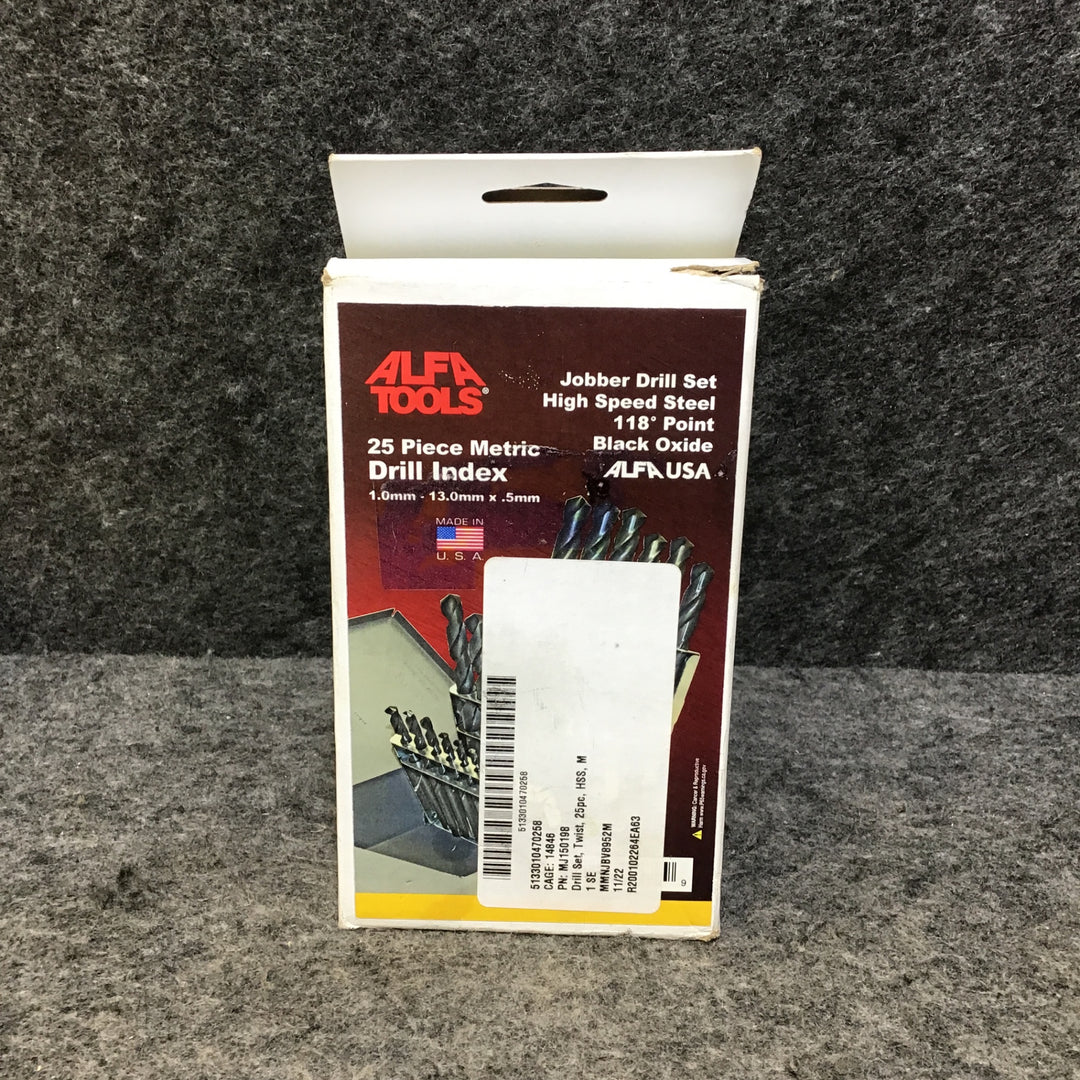 【長期保管・未使用品】ALFA Tools Chicago Latrobe 鉄工ドリルセット 丸軸 57725【桶川店】