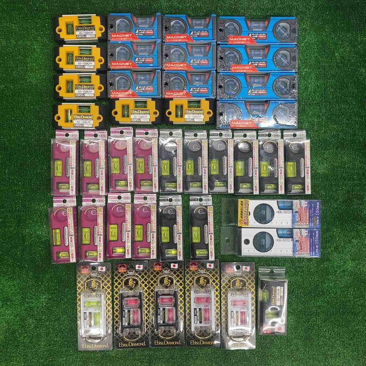 18go【未開封/送料無料】水平器 磁石モデル マグネット付き 40個まとめ売り エビスダイヤモンド KOD シンワ等【川越店】