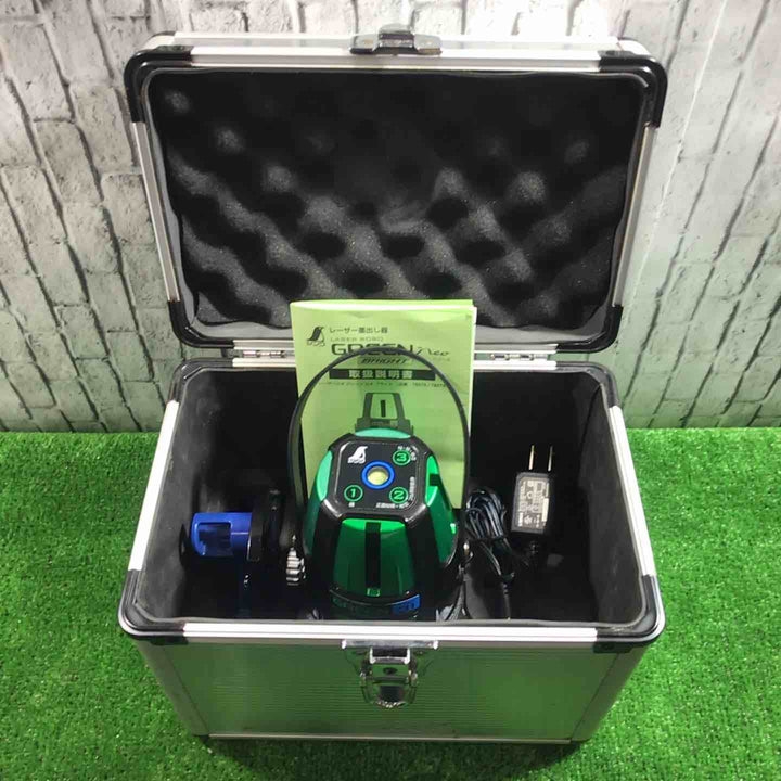◇シンワ測定 グリーンレーザー墨出し器 Neo31 BRIGHT No.78275 レーザーロボ  縦 横 大矩 地墨 ネオ ブライト【川口店】