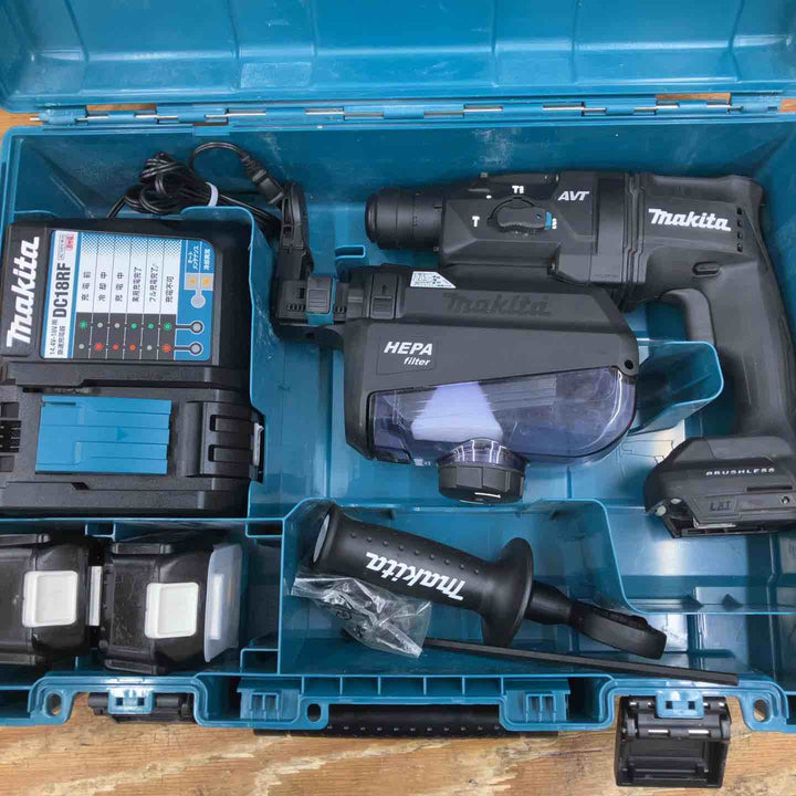 【中古品】★マキタ(makita) コードレスハンマドリル HR182DRGXVB 18V フルセット 集塵システム付き【柏店】