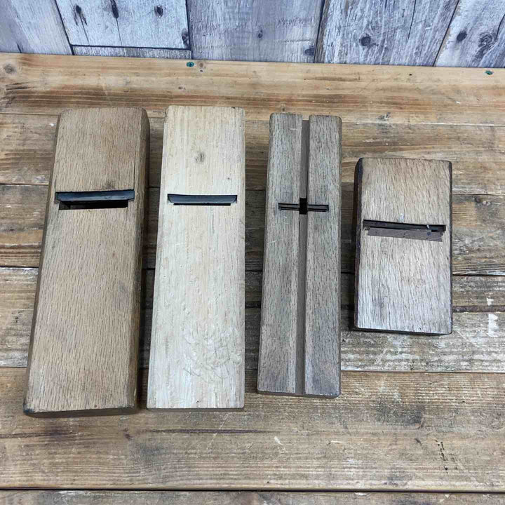 【中古品】 儀助・村行・宗廣・㐂代光 鉋4個セット 鉋 かんな カンナ 和工具 大工道具 鑿 のみ 鋸 のこ 【東大和店】