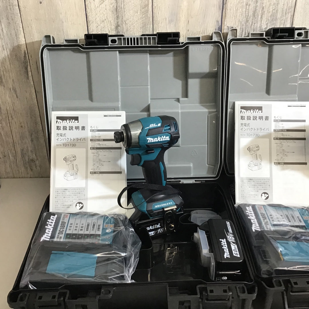 【未使用品】マキタ makita インパクトドライバ 18V TD173DRGX 3台セット【戸田店】