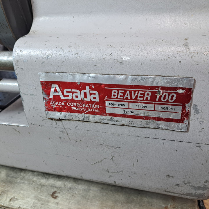 【店頭受取り限定】アサダ/Asada ねじ切り機 ビーバー100 通電・オイル循環OK【岩槻店】