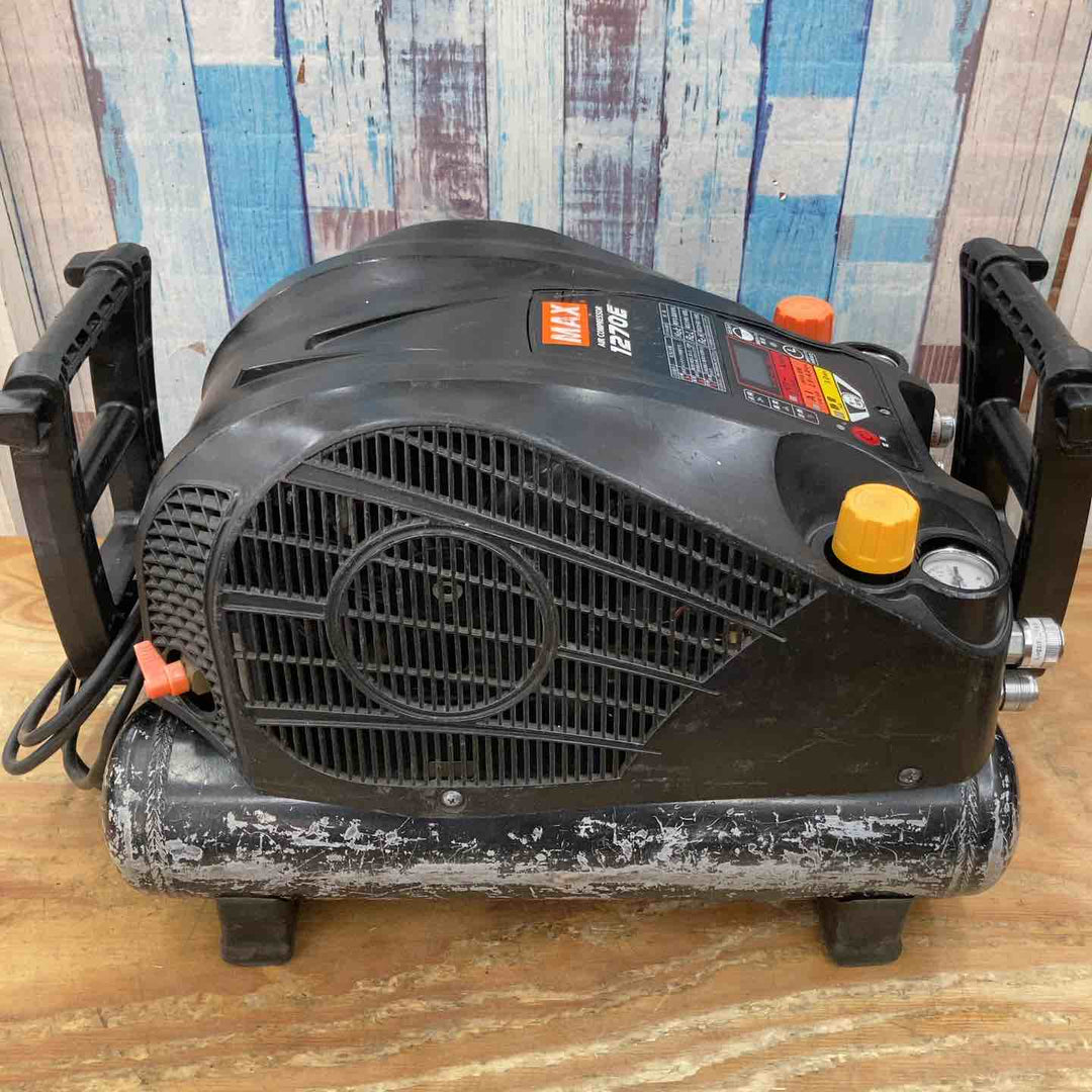【中古品】★マックス(MAX) 高圧 常圧 エアコンプレッサー AK-HL1270E_ブラック【柏店】