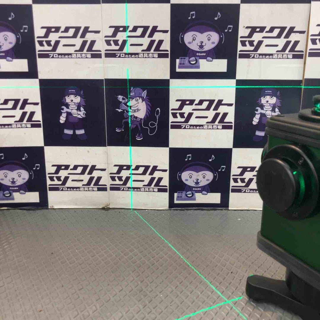 【中古品】リズム(RIZUMU) グリーンレーザー墨出し器 ロボライン CP-S38G【所沢店】