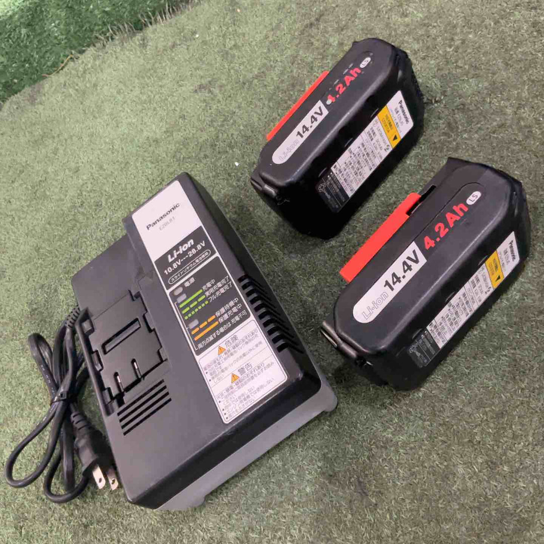 ◇パナソニック 充電式ディスクグラインダ EZ4640LS2S-B 14.4V 動作確認済【川口店】