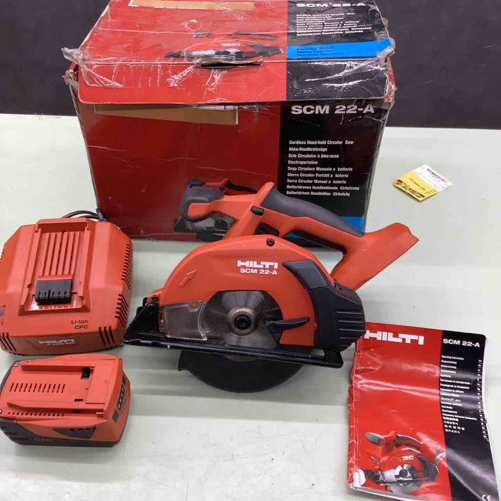 ◇ヒルティ(HILTI) コードレスチップソーカッター SCM22-A サーキュラーソー【越谷店】