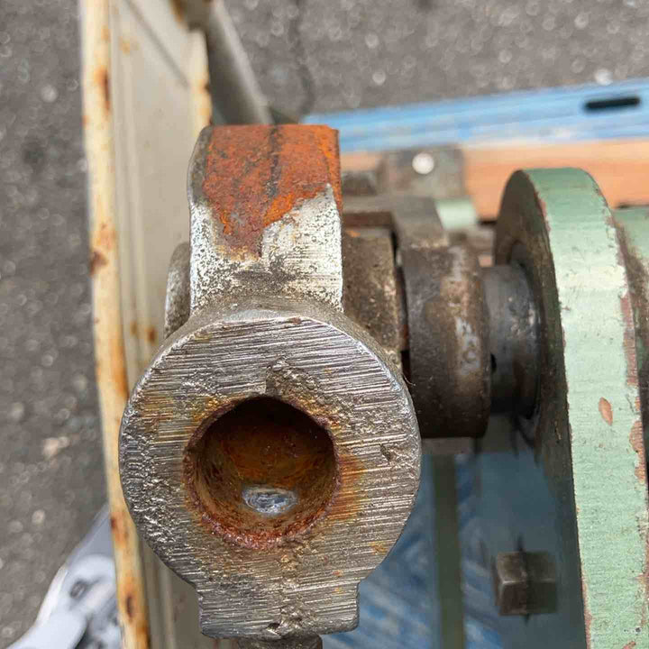 【中古品・店頭受取り限定】▼手動式 板金折曲機 鈑金折り曲げ機 刃渡り約1095ｍｍ メーカー不明 建築鈑金 板金加工 【桶川店】