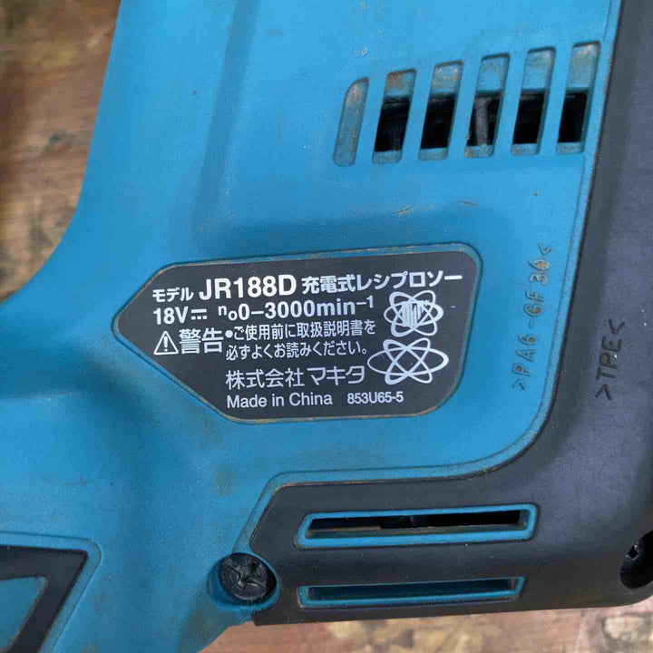 【中古品】★マキタ(makita) コードレスレシプロソー JR188DZK 18V 本体のみ【柏店】