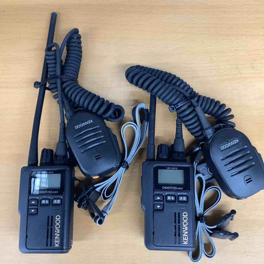 KENWOOD ケンウッド UBZ-M51E L / S セット トランシーバ イヤホンマイク  無線機  小型 軽量 電池式 コンパクト 小さい 軽量 レジャー キャンプ アウトドア【越谷店】