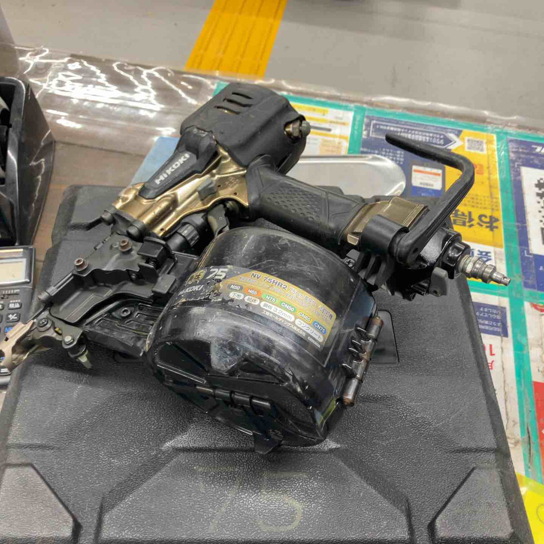 ★ハイコーキ(HIKOKI ※旧:日立工機) 高圧エア釘打ち機 NV75HR2(S)【戸田店】