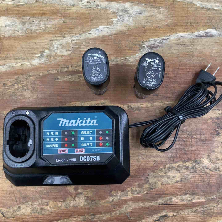 【中古品】★マキタ(makita) コードレスペンインパクトドライバー TD022DSHXO 7.2V バッテリー2個、充電器セット【柏店】