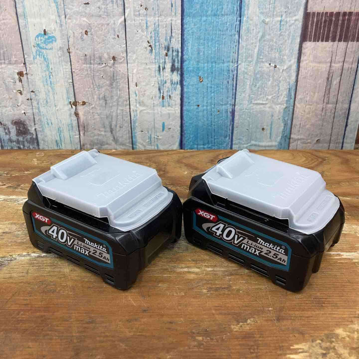【未使用品】純正2個セット マキタ(makita) リチウムイオンバッテリー 40Vmax/2.5Ah BL4025  箱なし まとめ売り【柏店】