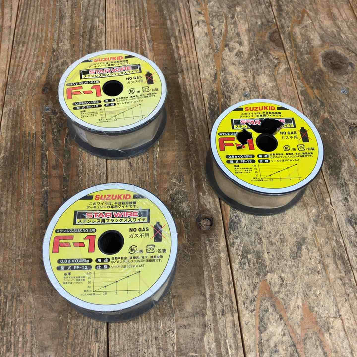SUZUKID スター電器 半自動用ワイヤ SUS 0.45kg PF-12 計3点【所沢店】