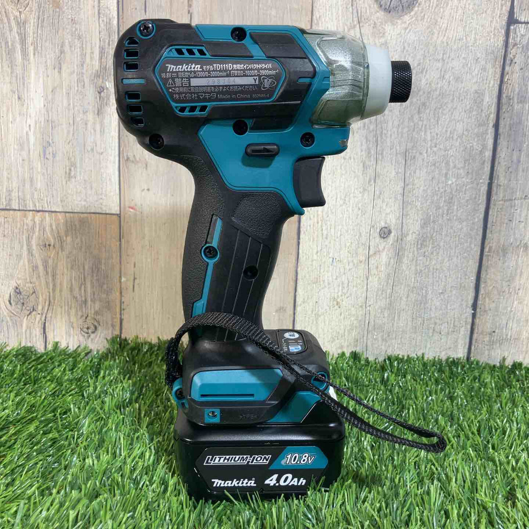 ★マキタ(makita) 10.8V コードレスインパクトドライバー TD111DSMX 純正バッテリー2個付【戸田店】
