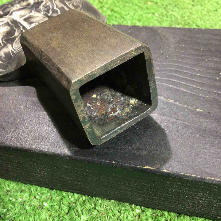 高木順一作 釿 ちょうな 手斧 刃のみ 墨流し 全長約125mm 【川口店】