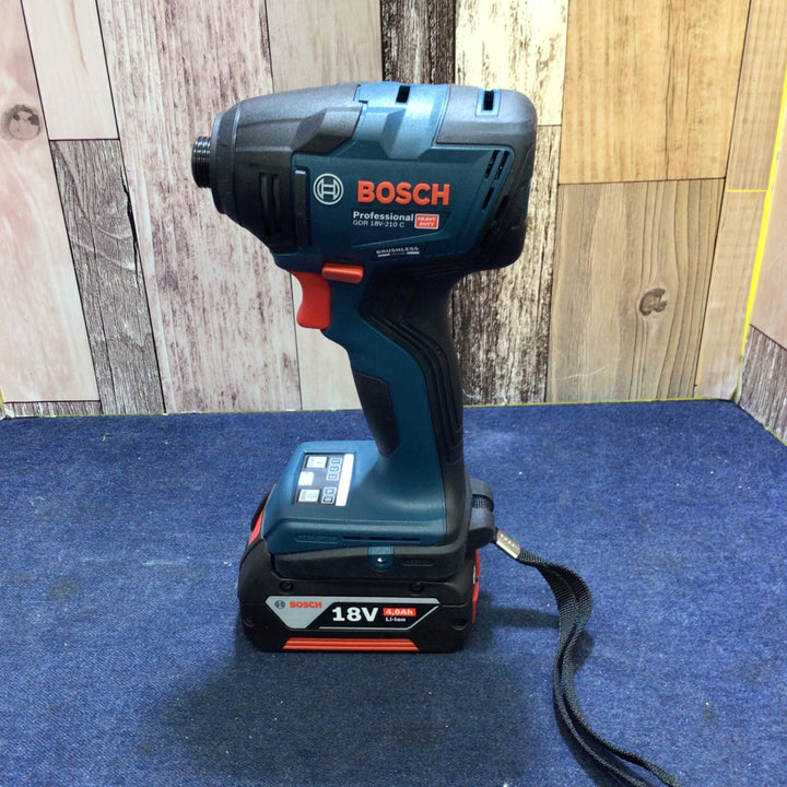 〇Bosch Professional(ボッシュ)18V コードレスインパクトドライバー (5.0Ahバッテリーx2個･充電器･ベルトフック・キャリングケース付) GDR18V-210C【八潮店】