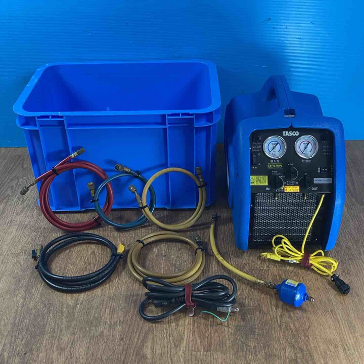 ◇タスコ(TASCO) フロンガス回収機 TA110X 回収能力 220 ※通電のみ確認・パッケージ割れ※ 付属品有り【岩槻店】