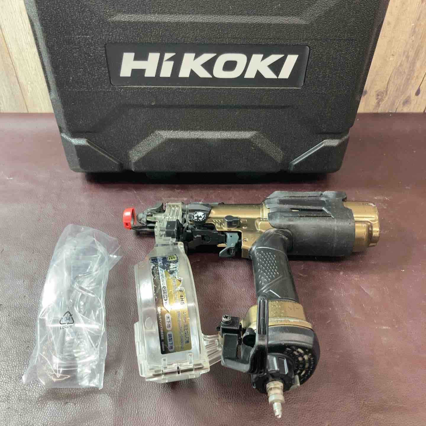 中古品】 ハイコーキ(HIKOKI ※旧:日立工機) 高圧エアネジ打ち機 WF4HS