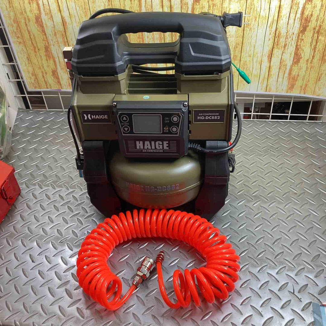 ハイガー(HAIGE) 常圧専用エアコンプレッサ モデル：HG-DC882 【川崎店】