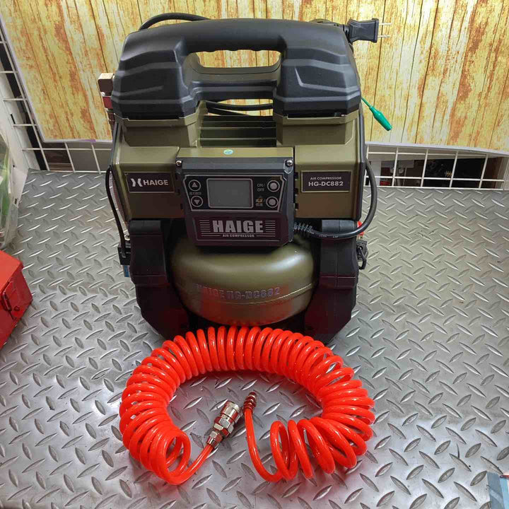 ハイガー(HAIGE) 常圧専用エアコンプレッサ モデル：HG-DC882 【川崎店】