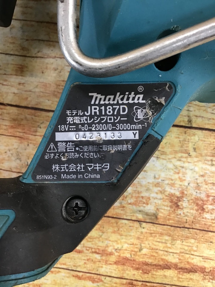 マキタ(makita) コードレスレシプロソー JR187DZ【川崎店】