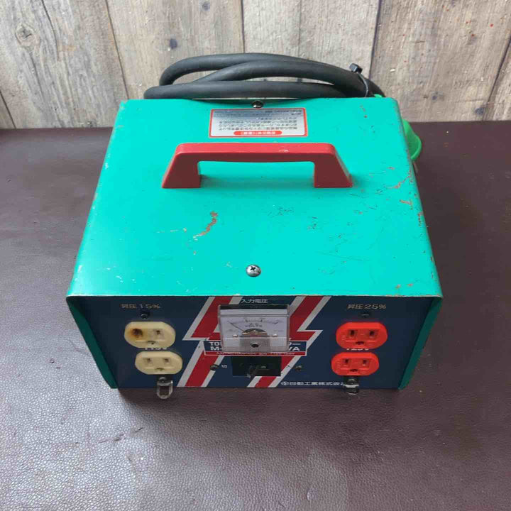 【中古品】 日動工業(NICHIDO)  ハイパワー昇圧器 トランス 変圧器  M-E30 100V→115V、125V 【東大和店】
