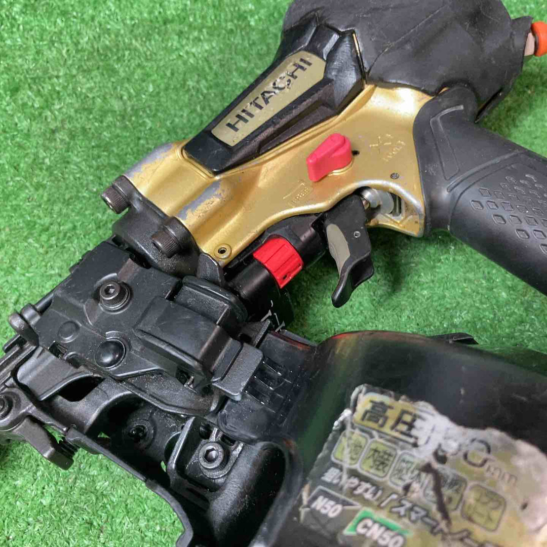 【中古品】★ハイコーキ(HIKOKI ※旧:日立工機) 高圧エア釘打ち機 NV50HR(N)【岩槻店】