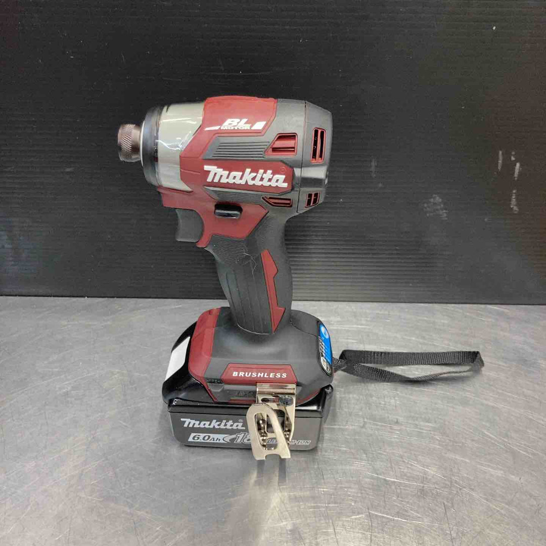 【未使用品(店頭展示品)】 マキタ(makita) 18V コードレスインパクトドライバー TD173DXAR 【限定色】 赤色 充電器無しフルセット 【東大和店】