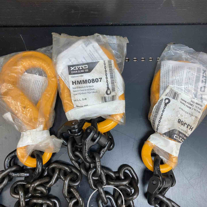 KITO/キトー チェーンスリング 吊りチェーン2本 2組セット D-HMM-HJJ HMM0807 HJJ08【川越店】